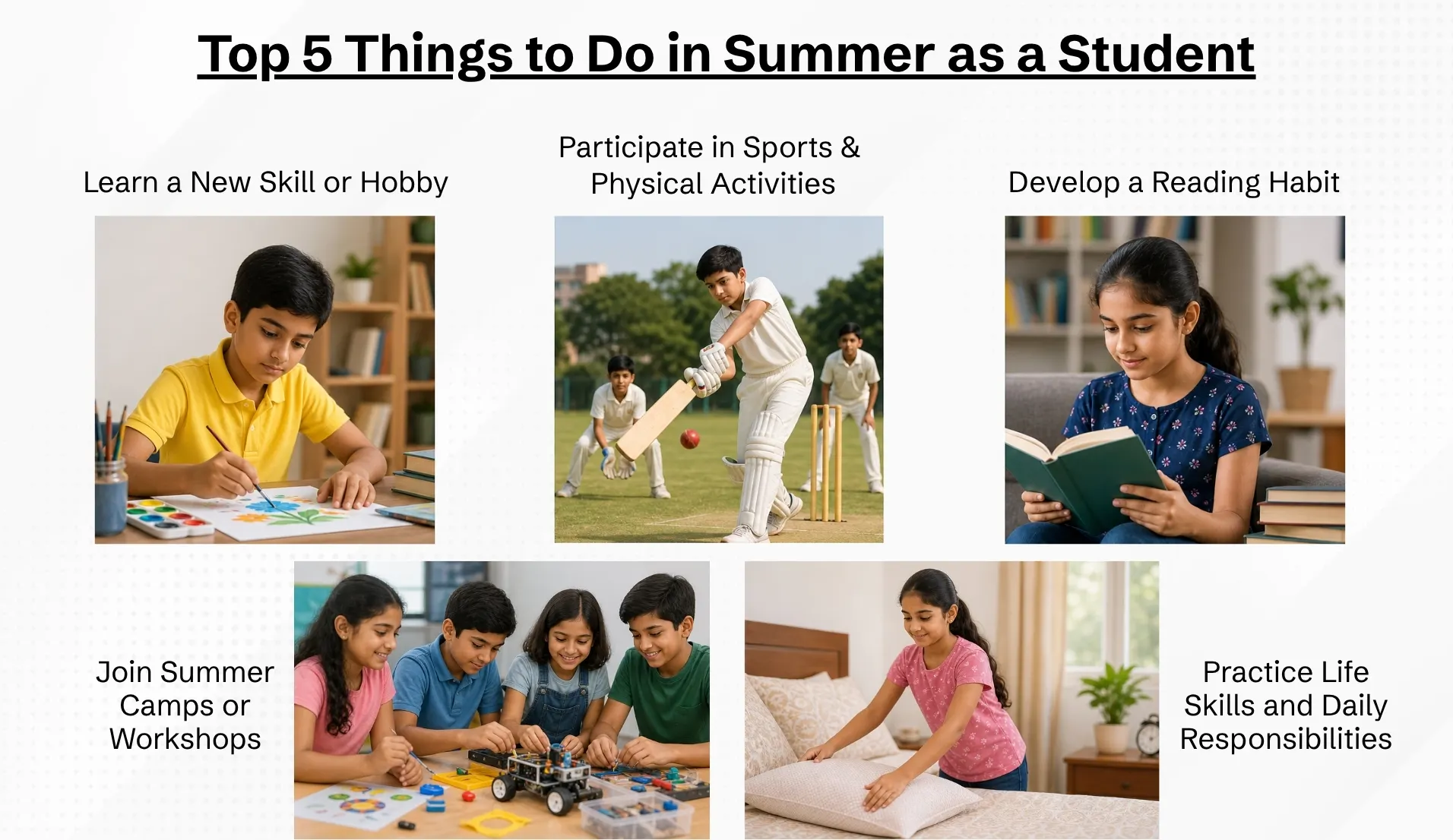 Top 5 Summer Activities for Students